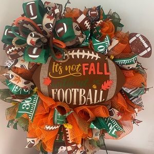 Fall Football Wreath,Fall Decor,Fall Wreath,Fall is for Football